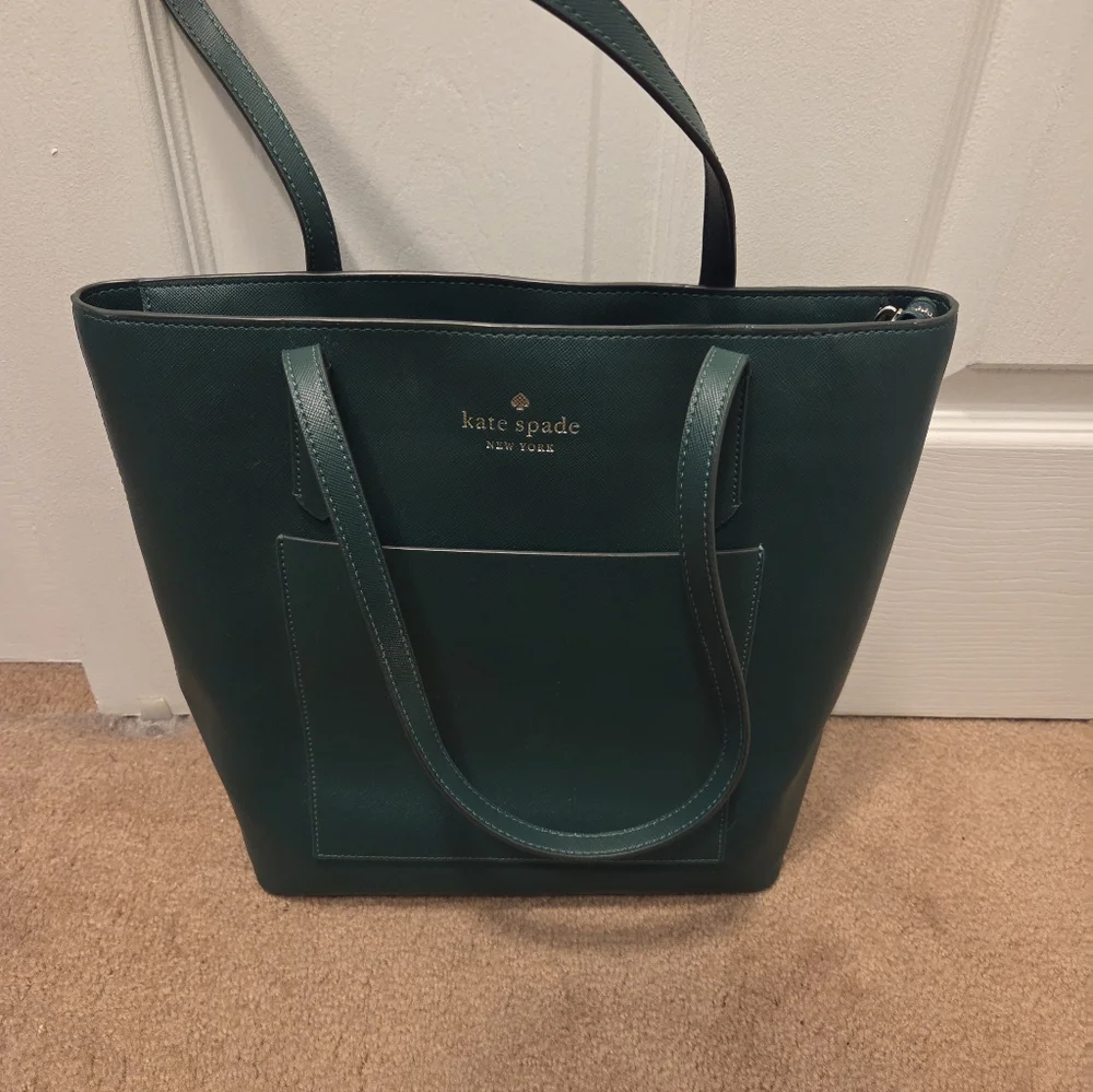 GUC Kate Spade Green Tote Bag - Picture 1 of 10